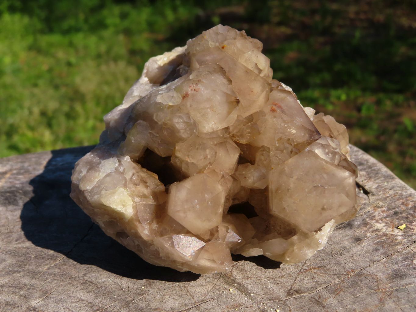 Natural Classic Cascading Smokey Phantom Quartz Clusters x 3 From Lwena, Congo - TopRock