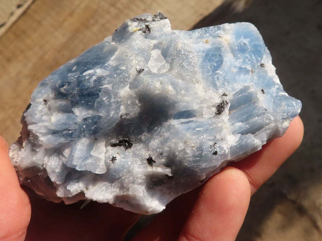 Natural New Sky Blue Calcite Specimens  x 12 From Spitzkop, Namibia - Toprock Gemstones and Minerals 