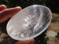Polished Clear Quartz Galet / Palm Stones x 12 From Madagascar - Toprock Gemstones and Minerals 