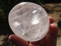 Polished Clear Quartz Galet / Palm Stones x 12 From Madagascar - Toprock Gemstones and Minerals 