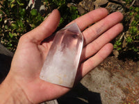 Polished Clear Quartz Crystal Points  x 6 From Madagascar - Toprock Gemstones and Minerals 
