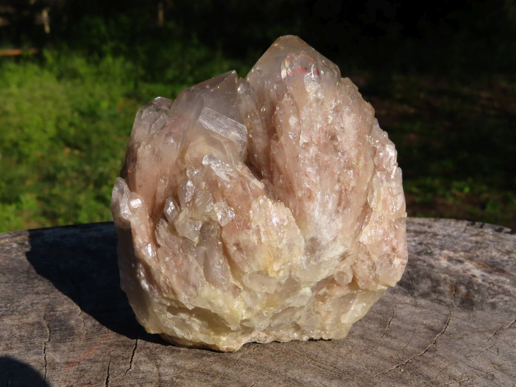 Natural Classic Cascading Smokey Phantom Quartz Clusters x 3 From Lwena, Congo - TopRock