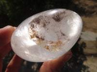 Polished Clear Quartz Galet / Palm Stones x 12 From Madagascar - Toprock Gemstones and Minerals 