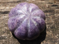 Polished Purple Lepidolite Pumpkin Carvings  x 3 From Zimbabwe - TopRock