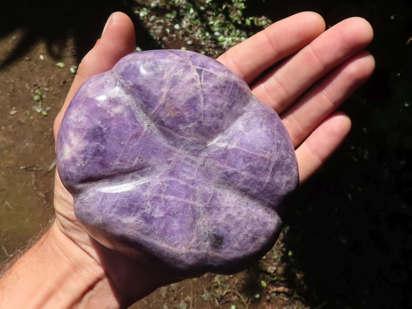 Polished Purple Lepidolite Pumpkin Carvings  x 3 From Zimbabwe - TopRock