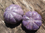 Polished Purple Lepidolite Pumpkin Carvings  x 3 From Zimbabwe - TopRock