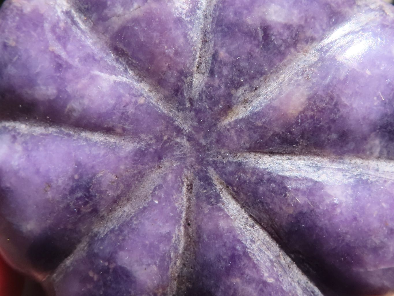 Polished Purple Lepidolite Pumpkin Carvings  x 3 From Zimbabwe - TopRock