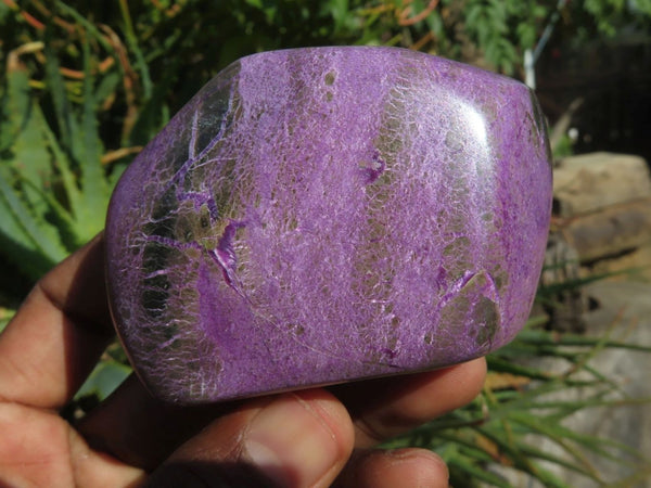 Polished Rare Stichtite & Green Serpentine Free Forms x 5 From Barberton, South Africa - TopRock