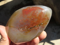 Polished Agate Standing Free Forms x 4 From Madagascar - Toprock Gemstones and Minerals 