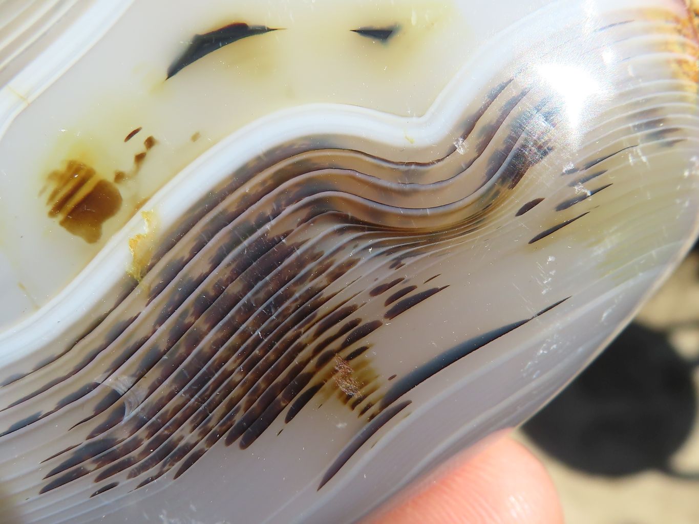 Polished Agate Standing Free Forms x 4 From Madagascar - Toprock Gemstones and Minerals 