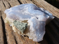 Natural Etched Blue Chalcedony Specimens  x 6 From Nsanje, Malawi - Toprock Gemstones and Minerals 