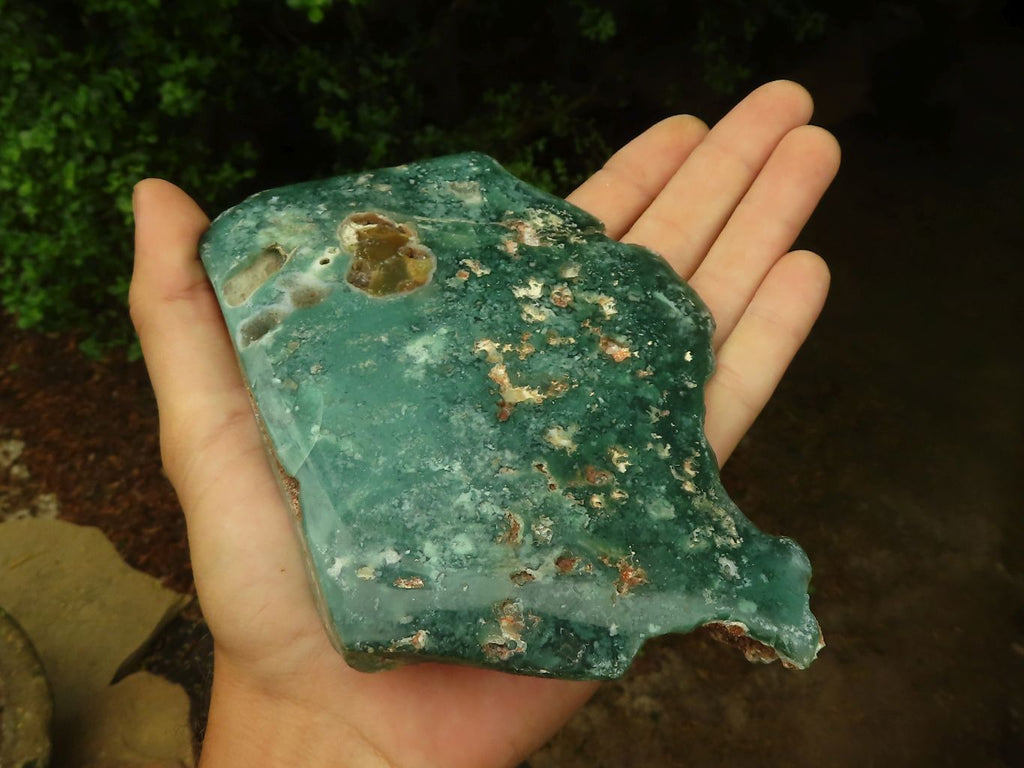 Polished Green Mtorolite / Emerald Chrome Chrysoprase Plates  x 2 From Zimbabwe - TopRock