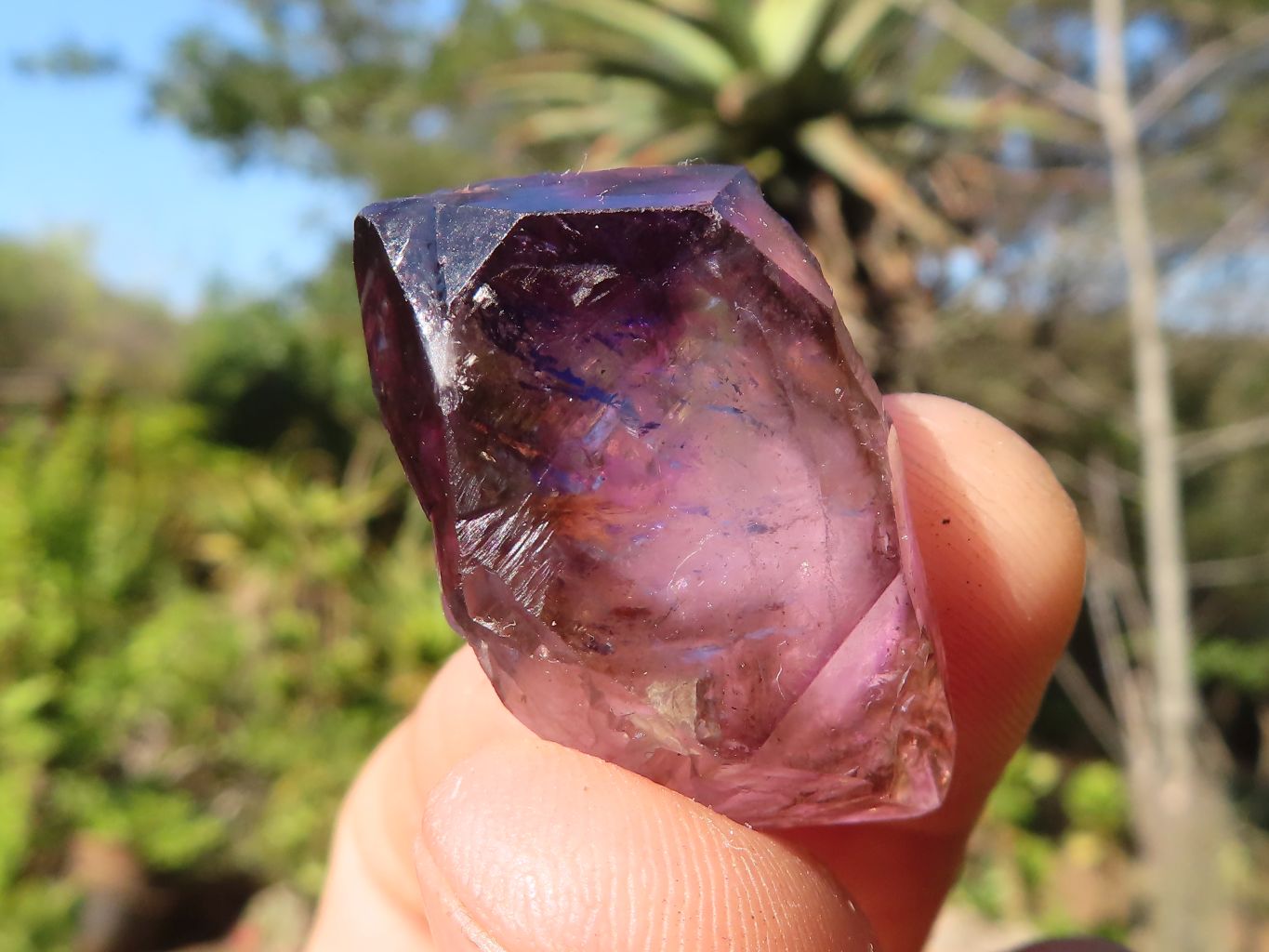 Natural Lovely Smokey Amethyst Window Quartz Crystals  x 35 From Chiredzi, Zimbabwe - Toprock Gemstones and Minerals 