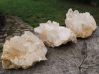 Natural Small Décor Quartz Clusters x 3 From Madagascar - TopRock