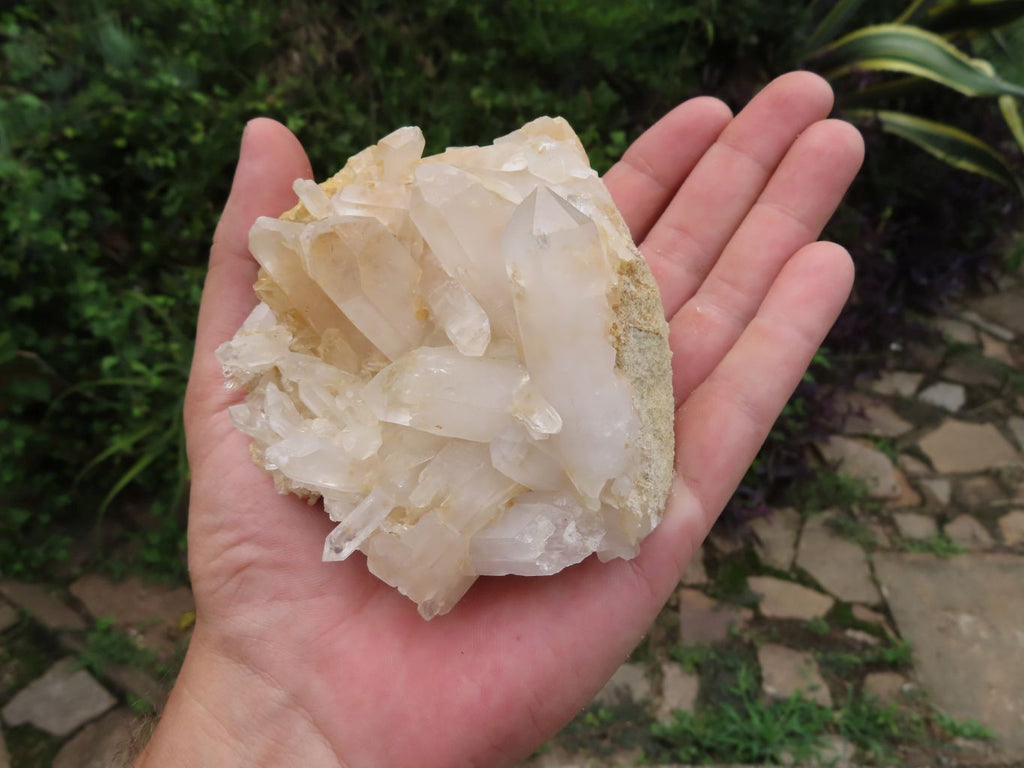 Natural Small Décor Quartz Clusters x 3 From Madagascar - TopRock