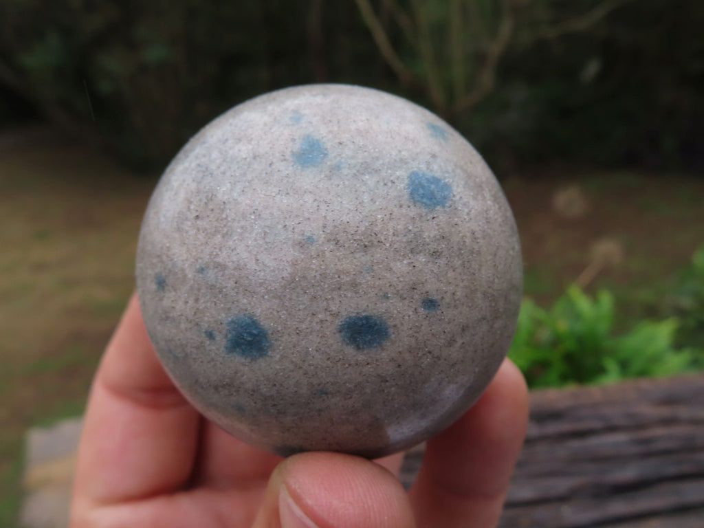 Polished Blue Spotted Spinel "Dalmatian Stone" Spheres x 6 From Madagascar - TopRock