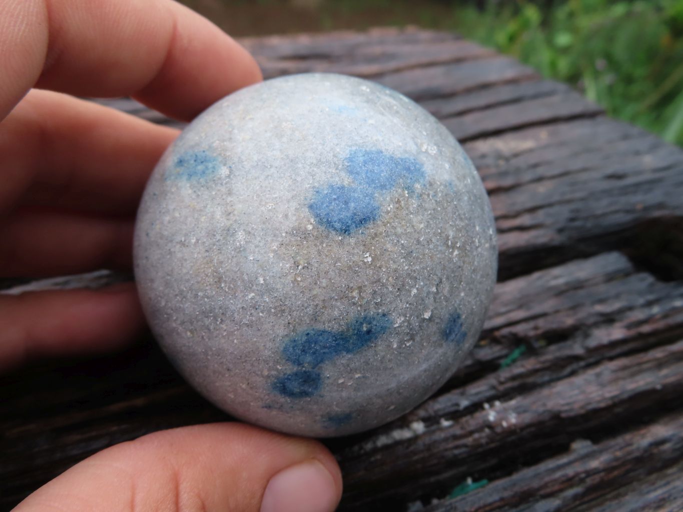 Polished Blue Spotted Spinel "Dalmatian Stone" Spheres x 6 From Madagascar - TopRock