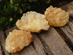 Natural Golden Limonite / Lemonite Quartz Clusters  x 24 From Zambia - TopRock