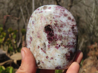 Polished Rubellite Pink Tourmaline Standing Free Forms x 3 From Ambatondrazaka, Madagascar - Toprock Gemstones and Minerals 