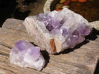 Natural Jacaranda Amethyst Specimens  x 2 From Mumbwa, Zambia - Toprock Gemstones and Minerals 