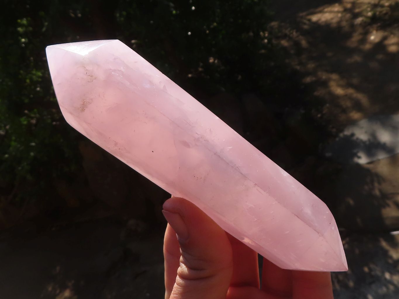 Polished Double Terminated Rose Quartz Points x 4 From Ambatondrazaka, Madagascar - Toprock Gemstones and Minerals 