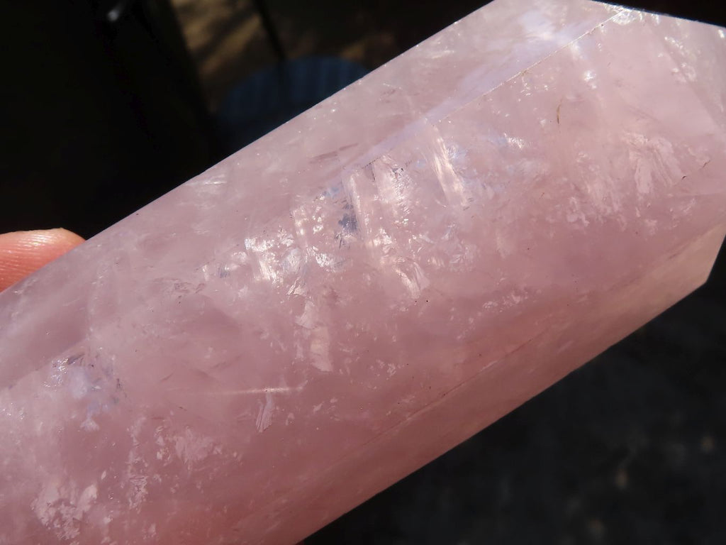Polished Double Terminated Rose Quartz Points x 4 From Ambatondrazaka, Madagascar - Toprock Gemstones and Minerals 