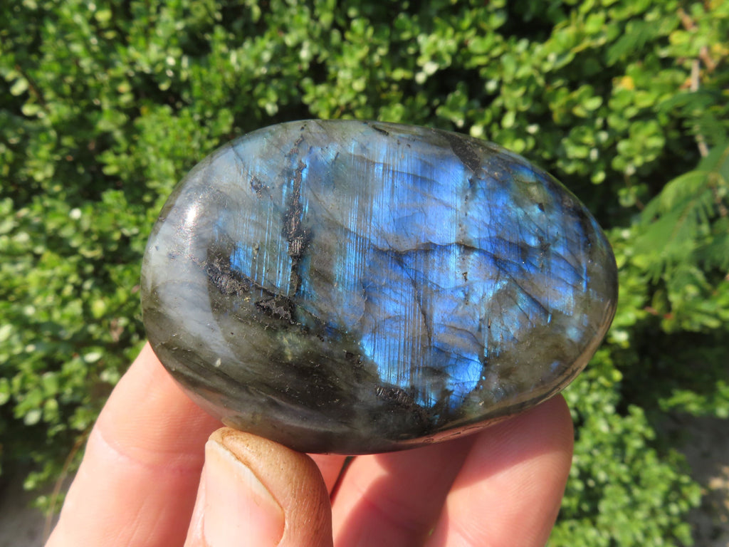 Polished Labradorite Gallets with Selected Flash (Palm Stones) - sold per kg - From Tulear, Madagascar - TopRock