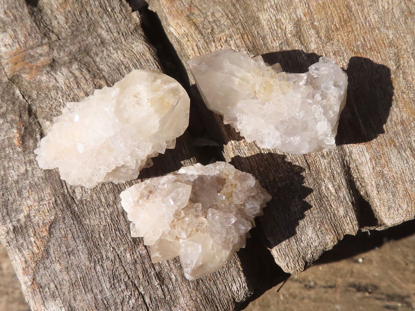 Natural Small White Spirit Quartz Specimens x 70 From Boekenhouthoek, South Africa - Toprock Gemstones and Minerals 