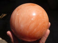 Polished Orange Twist Calcite Sphere x 1 From Maevantanana, Madagascar - Toprock Gemstones and Minerals 