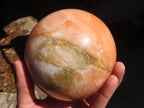 Polished Orange Twist Calcite Sphere x 1 From Maevantanana, Madagascar - Toprock Gemstones and Minerals 