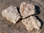 Natural White Madagascar Quartz Clusters x 3 From Madagascar - TopRock