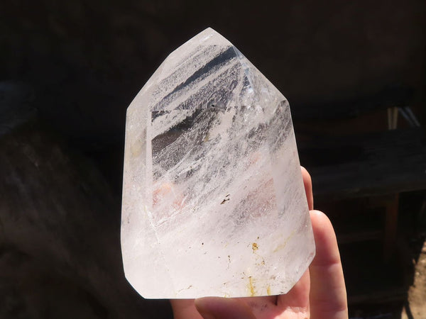 Polished Clear Quartz Crystal Points x 2 From Madagascar - Toprock Gemstones and Minerals 