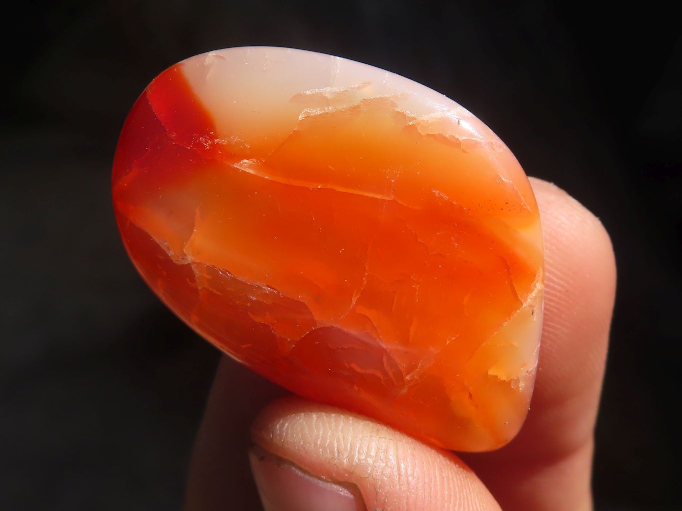 Polished Carnelian Agate Tumble Stones x 1 Kg Lot From Madagascar - Toprock Gemstones and Minerals 