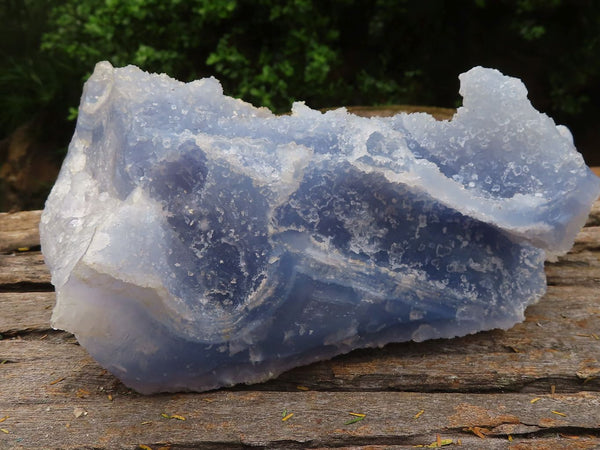 Natural Large Etched Blue Chalcedony Specimen x 1 From Malawi - TopRock