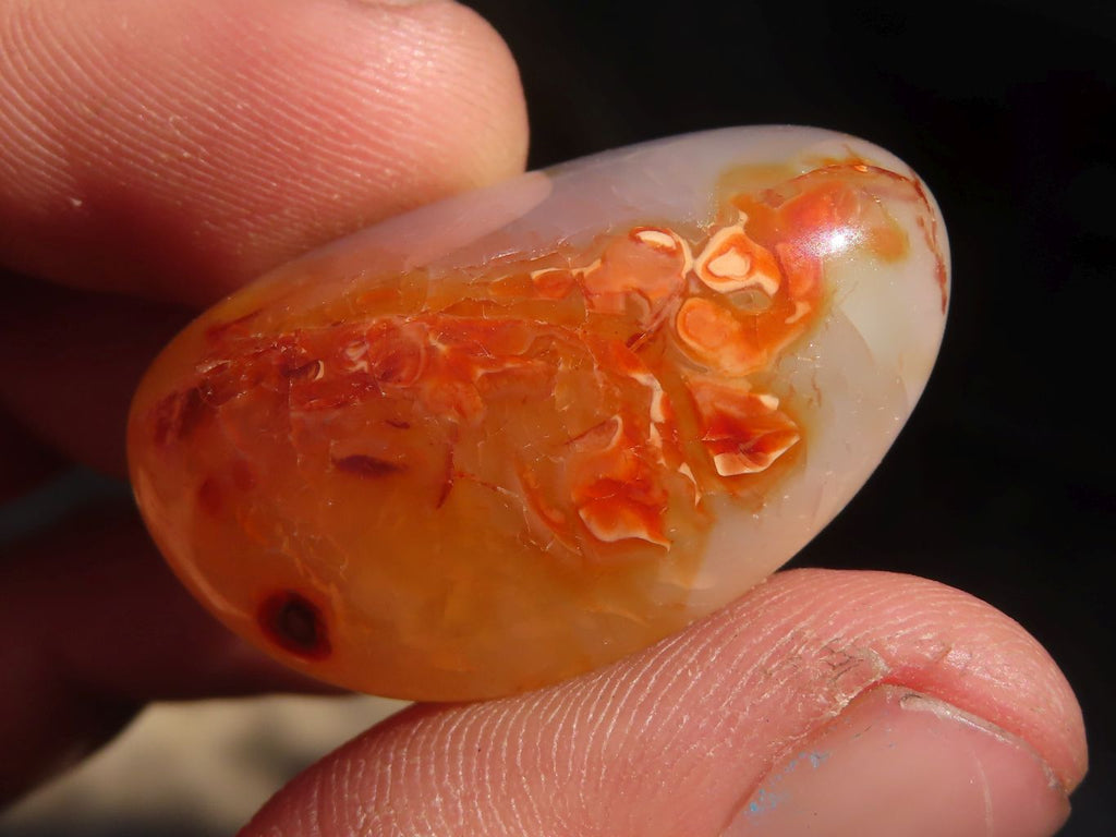 Polished Carnelian Agate Tumble Stones x 1 Kg Lot From Madagascar - Toprock Gemstones and Minerals 
