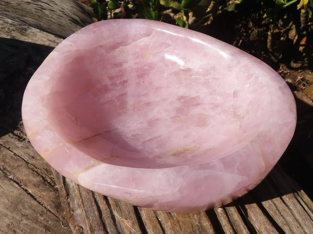 Polished Pink Rose Quartz Bowl x 1 From Ambatondrazaka, Madagascar - Toprock Gemstones and Minerals 