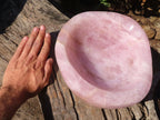 Polished Pink Rose Quartz Bowl x 1 From Ambatondrazaka, Madagascar - Toprock Gemstones and Minerals 