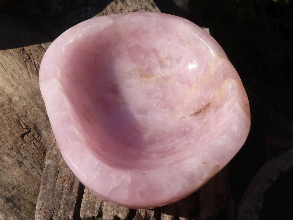 Polished Pink Rose Quartz Bowl x 1 From Ambatondrazaka, Madagascar - Toprock Gemstones and Minerals 