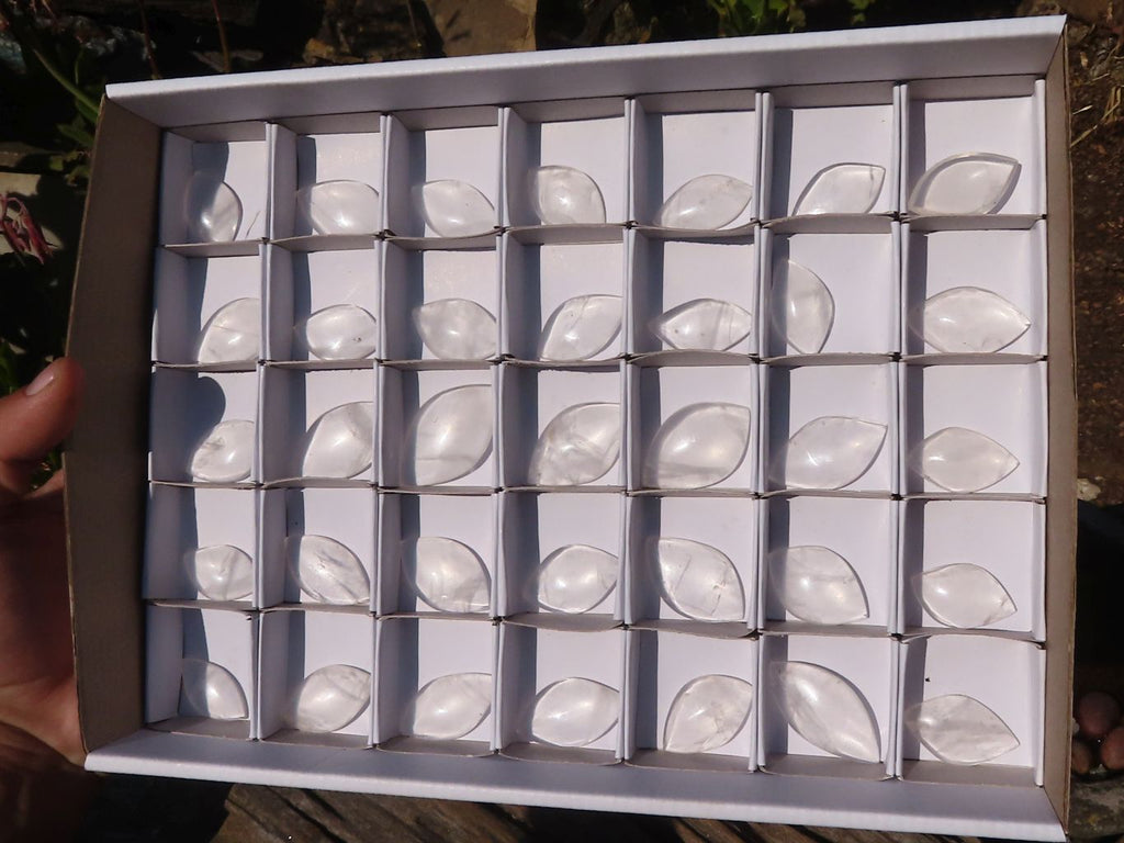 Polished Clear Rock Crystal Angel Tears x 35 From Madagascar - Toprock Gemstones and Minerals 