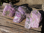 Natural Rough Stichtite & Serpentine Specimens x 3 From Barberton, South Africa - Toprock Gemstones and Minerals 