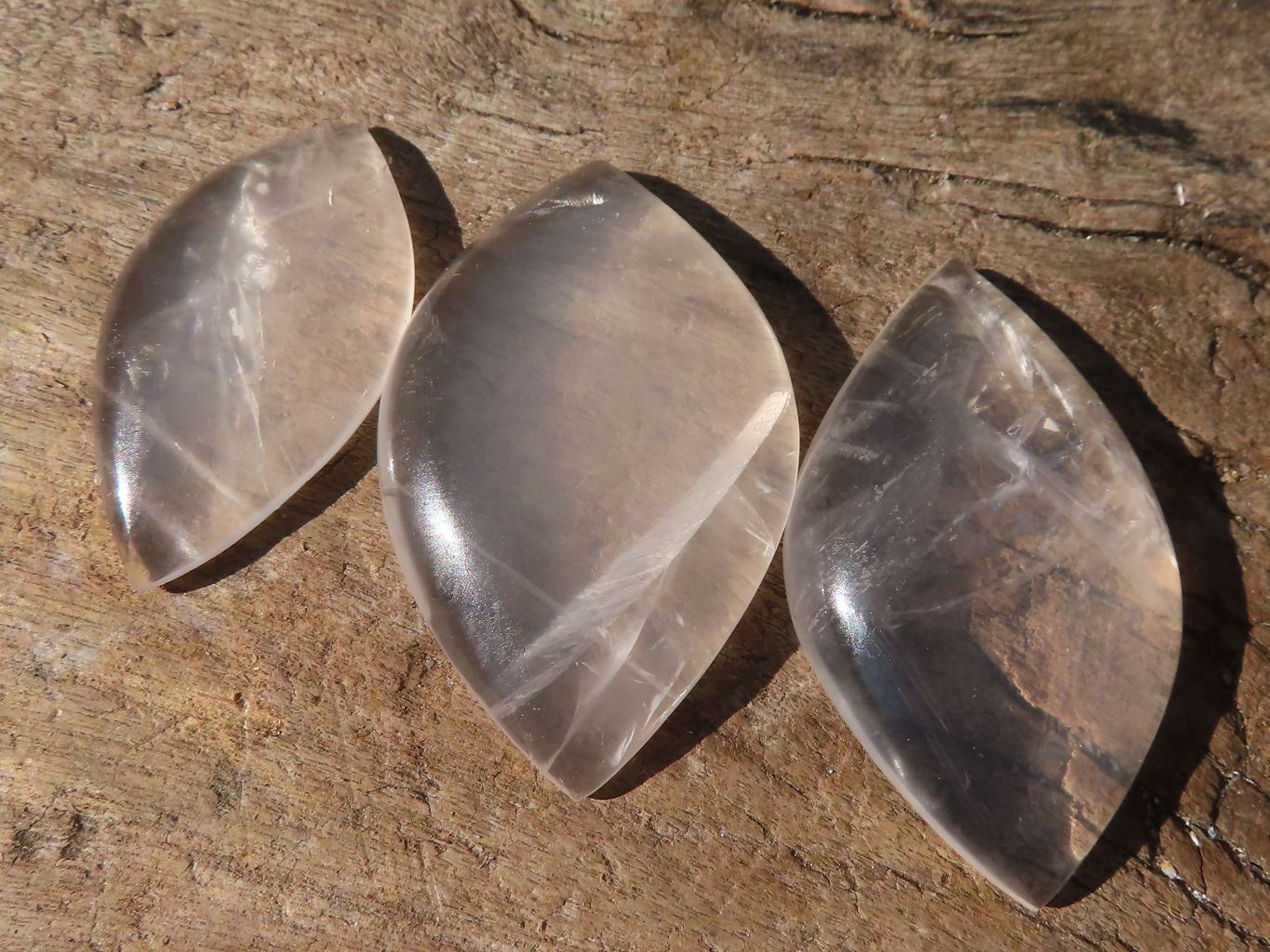 Polished Clear Rock Crystal Angel Tears x 35 From Madagascar - Toprock Gemstones and Minerals 
