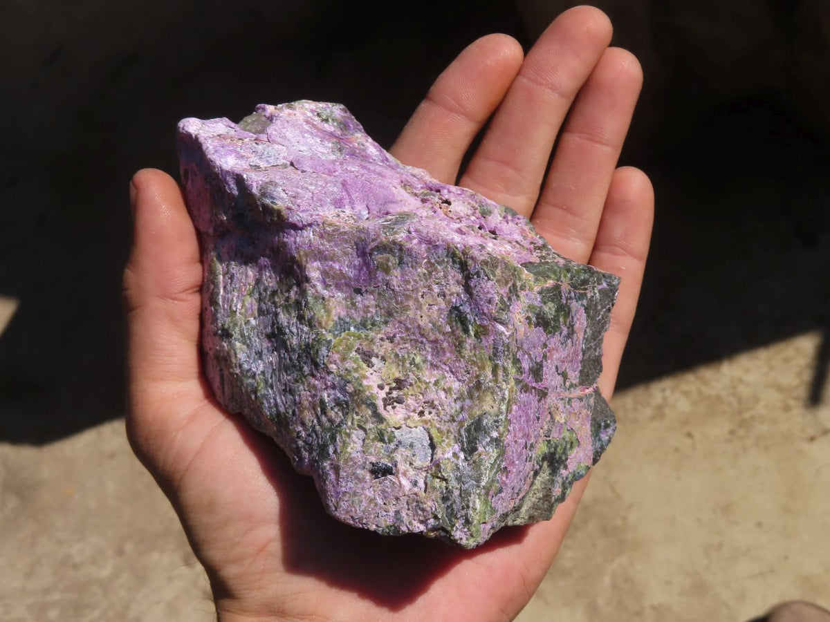 Natural Rough Stichtite & Serpentine Specimens x 3 From Barberton, South Africa - Toprock Gemstones and Minerals 