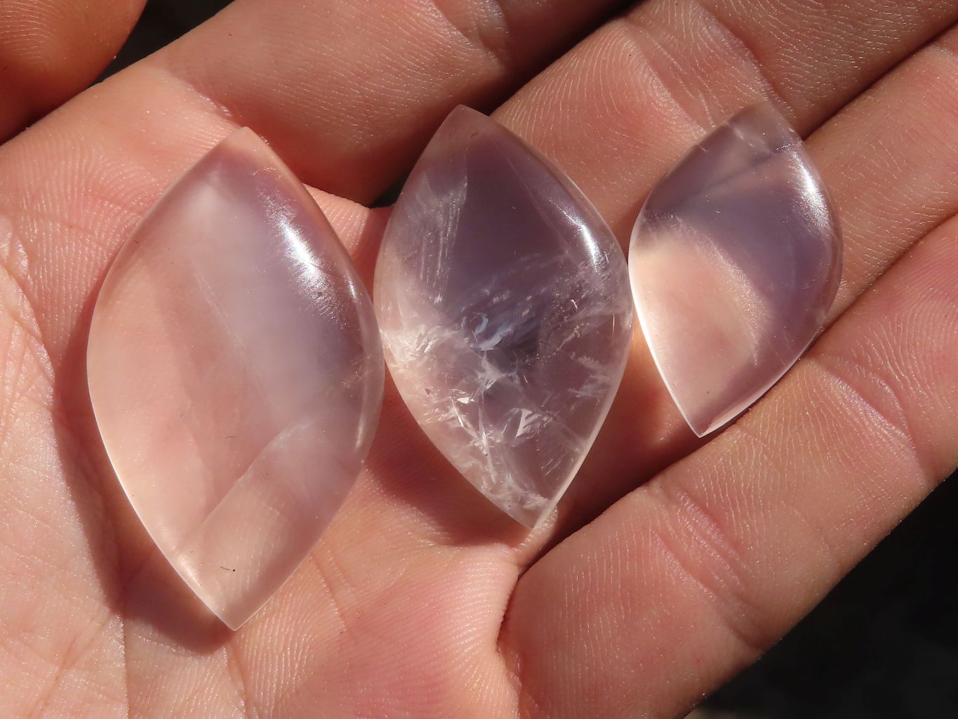 Polished Clear Rock Crystal Angel Tears x 35 From Madagascar - Toprock Gemstones and Minerals 