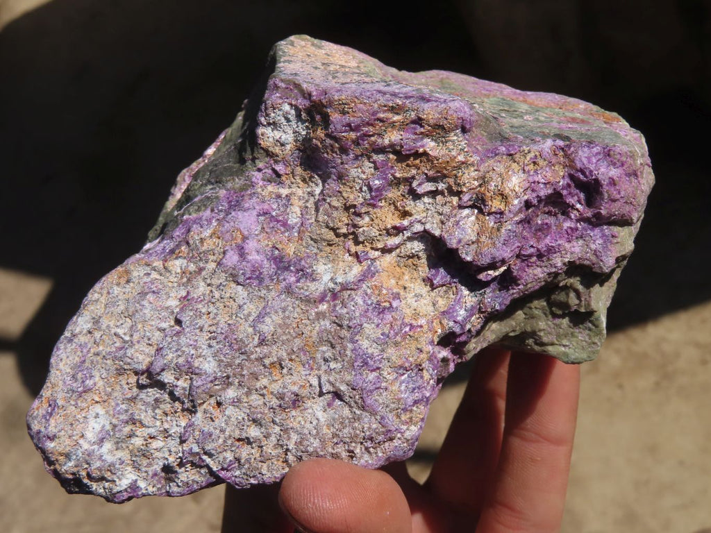 Natural Rough Stichtite & Serpentine Specimens x 3 From Barberton, South Africa - Toprock Gemstones and Minerals 