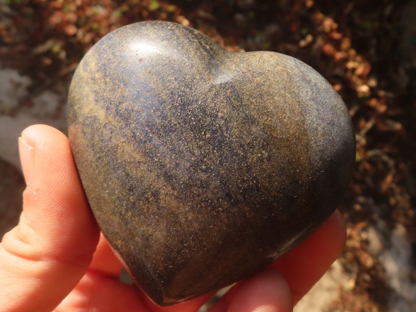 Polished Blue Lazulite Hearts  x 6 From Madagascar - Toprock Gemstones and Minerals 