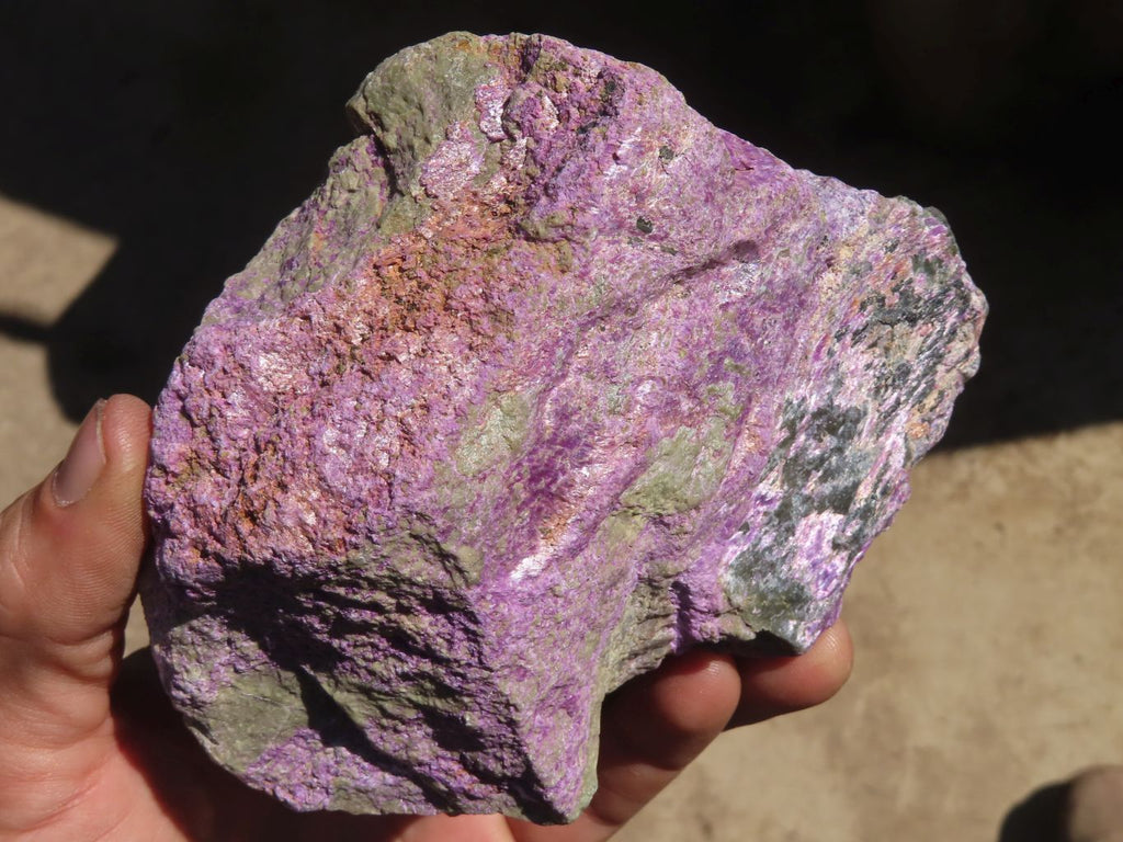 Natural Rough Stichtite & Serpentine Specimens x 3 From Barberton, South Africa - Toprock Gemstones and Minerals 
