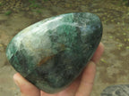 Polished Emerald Fuchsite Quartz Standing Free Forms x 2 From Andakatani, Madagascar - TopRock
