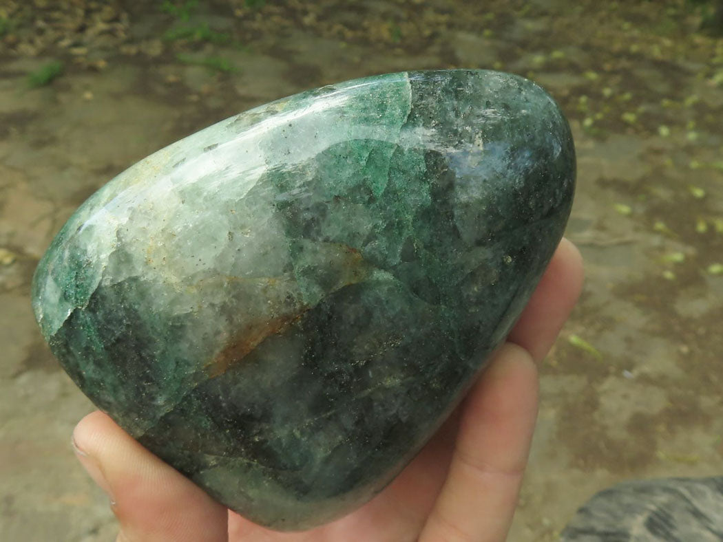 Polished Emerald Fuchsite Quartz Standing Free Forms x 2 From Andakatani, Madagascar - TopRock