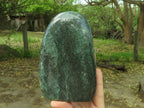 Polished Emerald Fuchsite Quartz Standing Free Forms x 2 From Andakatani, Madagascar - TopRock
