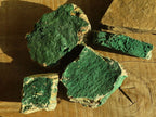 Natural Micro Botryoidal Crystalline Malachite Specimens  x 4 From Congo - Toprock Gemstones and Minerals 